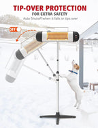 Patio Heater - Electric Infrared Heater, Outdoor Space Heater, Standing/Wall Heater for Outdoor/Indoor
