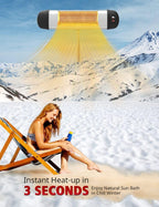 Patio Heater - Electric Infrared Heater, Outdoor Space Heater, Standing/Wall Heater for Outdoor/Indoor