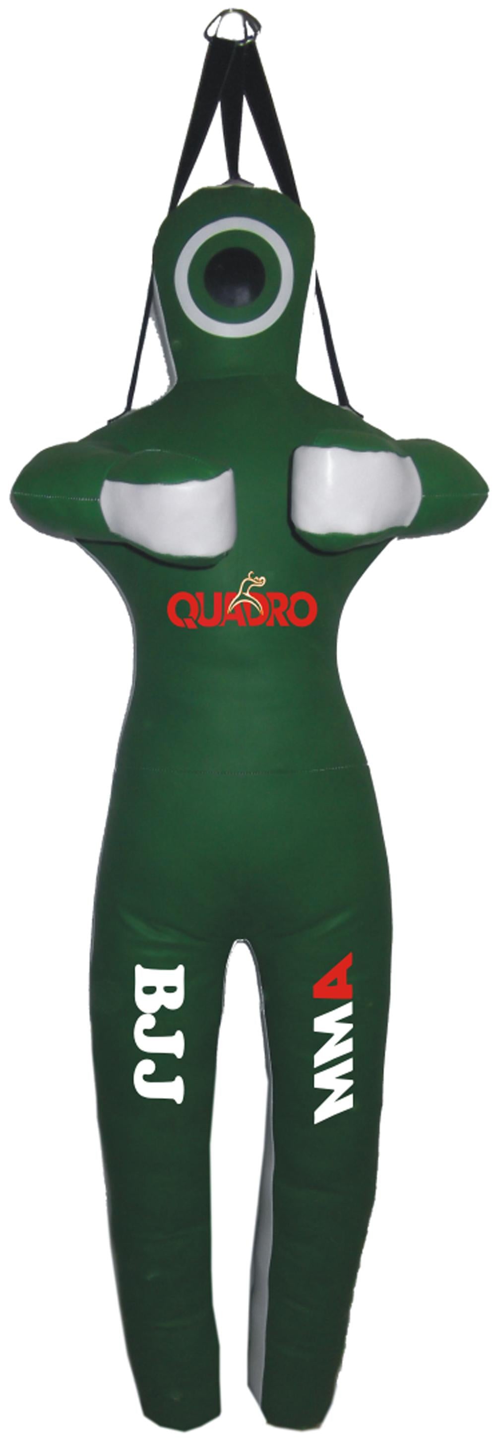 QUADRO MMA Martial Arts Grappling Dummy Jiu Jitsu Standing Position Punching Bag Green - 70 inches