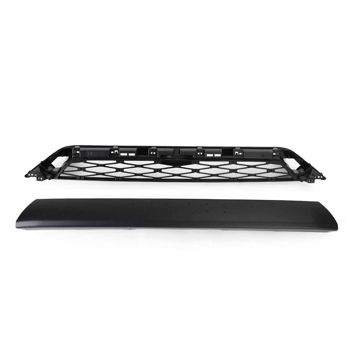 No Need to drill Version 2020-2023 4Runner TRD PRO Front Bumper Grille Black Grill Black and Rde for Choose Generic
