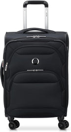 Sky Max 2.0 Softside Expandable Luggage with Spinner Wheels, Black, Carry-on 21 Inch