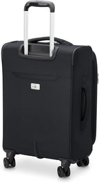 Sky Max 2.0 Softside Expandable Luggage with Spinner Wheels, Black, Carry-on 21 Inch