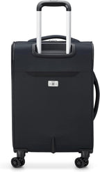 Sky Max 2.0 Softside Expandable Luggage with Spinner Wheels, Black, Carry-on 21 Inch