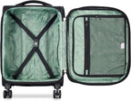 Sky Max 2.0 Softside Expandable Luggage with Spinner Wheels, Black, Carry-on 21 Inch