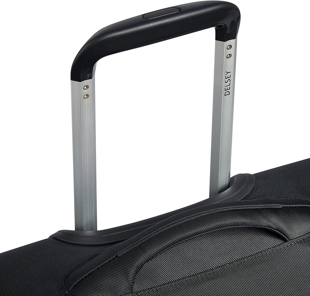 Sky Max 2.0 Softside Expandable Luggage with Spinner Wheels, Black, Carry-on 21 Inch