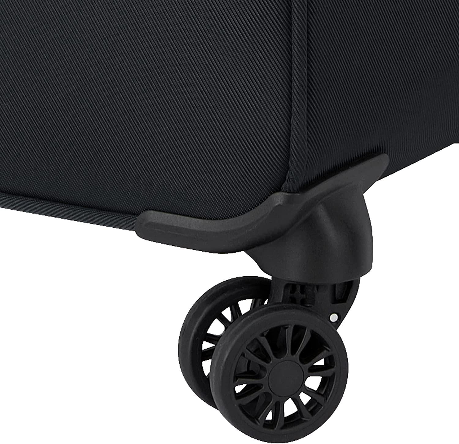 Sky Max 2.0 Softside Expandable Luggage with Spinner Wheels, Black, Carry-on 21 Inch