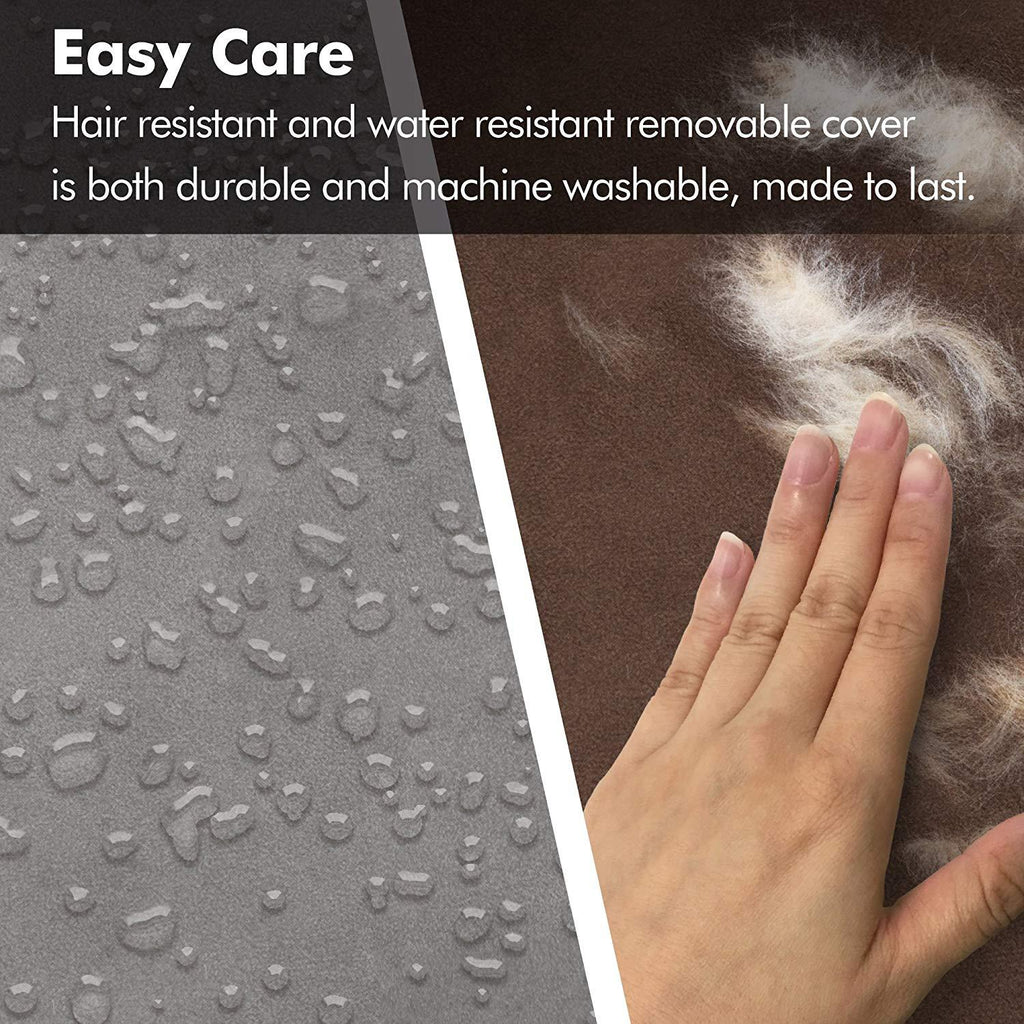 Friends Forever Orthopedic Dog Bed LounSofa Removable Cover Suede 2.5"-5" Mattress Memory-Foam Premium PrestiEdition