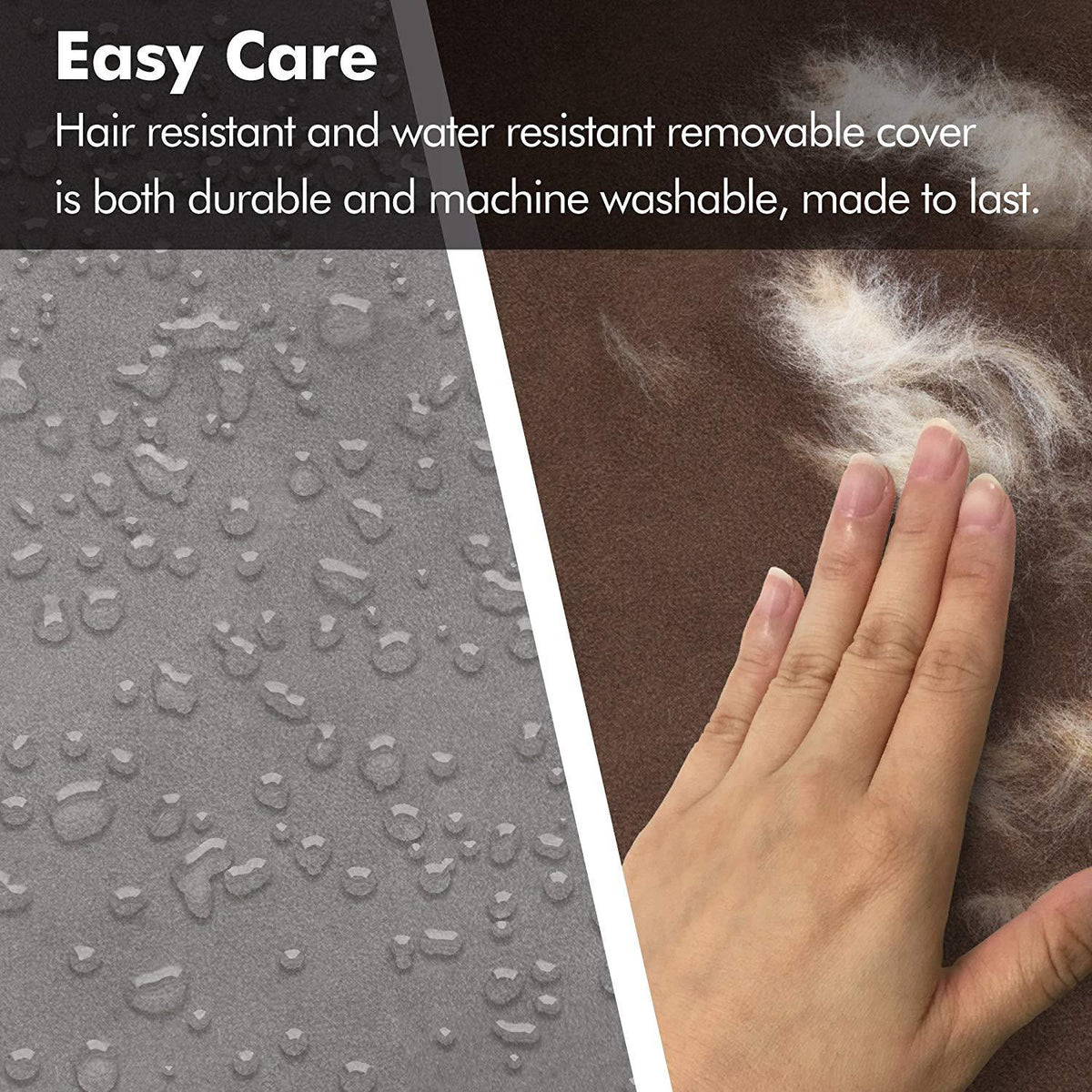Friends Forever Orthopedic Dog Bed LounSofa Removable Cover Suede 2.5"-5" Mattress Memory-Foam Premium PrestiEdition