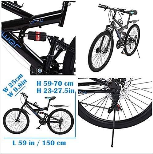 Mountain Bike for Adults, 2021 26 Inch Men and Women Mountain Bikes Carbon Steel 21 Speed Bicycle MTB Bike K-Type Shock-Absorbing Double Disc Brake (Stock in US)
