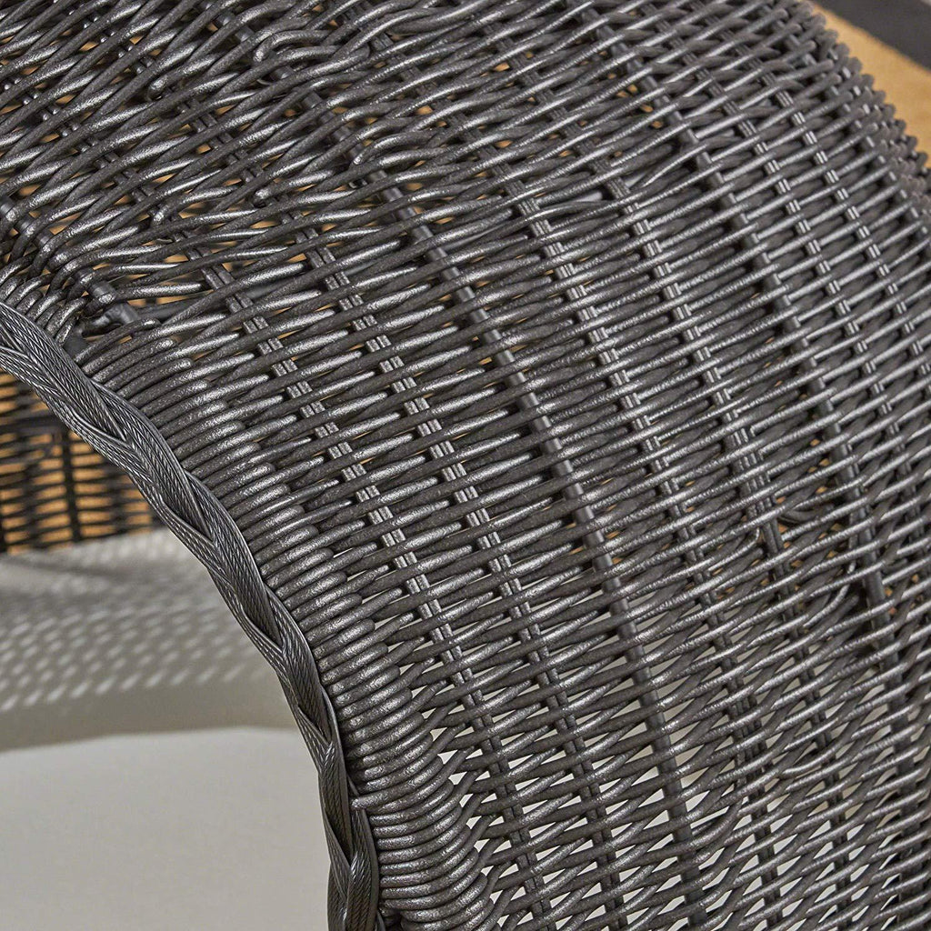 Christopher Knight Home Hayes Outdoor Wicker Igloo Pet Bed with Cushion, Black and Beige