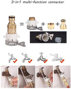 Garden hose watering equipment, water hose household expandable garden hose, telescopic hose, to meet all watering needs-22m