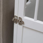 Durable Construction,Well-Ventilated with 1 Door Newport II Pet LarCrate End Table White Finish