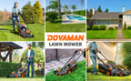 13Amp 16" Lawn Mower, 98% Collection, 13.2-Gallon Bag, 5-Position Height Adjustment, 3-Step  Vertical Fold Storage, 2-in-1 Mulching &amp; Bagging, Corded Lawn Mower for Your Garden