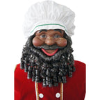Christmas Time 58-In. African American Dancing Santa Claus with Apron and Christmas Cookie Garland | Animated Indoor Holiday Home Decor | CT-SC058-2RD2-AA