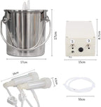 huidazhou 14l goat milking machine,portable pulsation vacuum pump goat milker livstock milking machine, cow milking machine electric, automatic portable livestock milking equipment