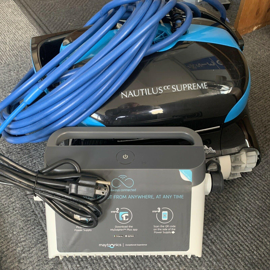 nautilus cc supreme dolphin maytronics robotic pool cleaner new!!!!!