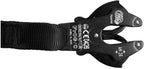 Fusion Tactical 6ft 72"x1" Internal Elastic Bungee Military Police Personal Retention Helo Lanyard with Kong Frog Snap Shackle 23kN Black