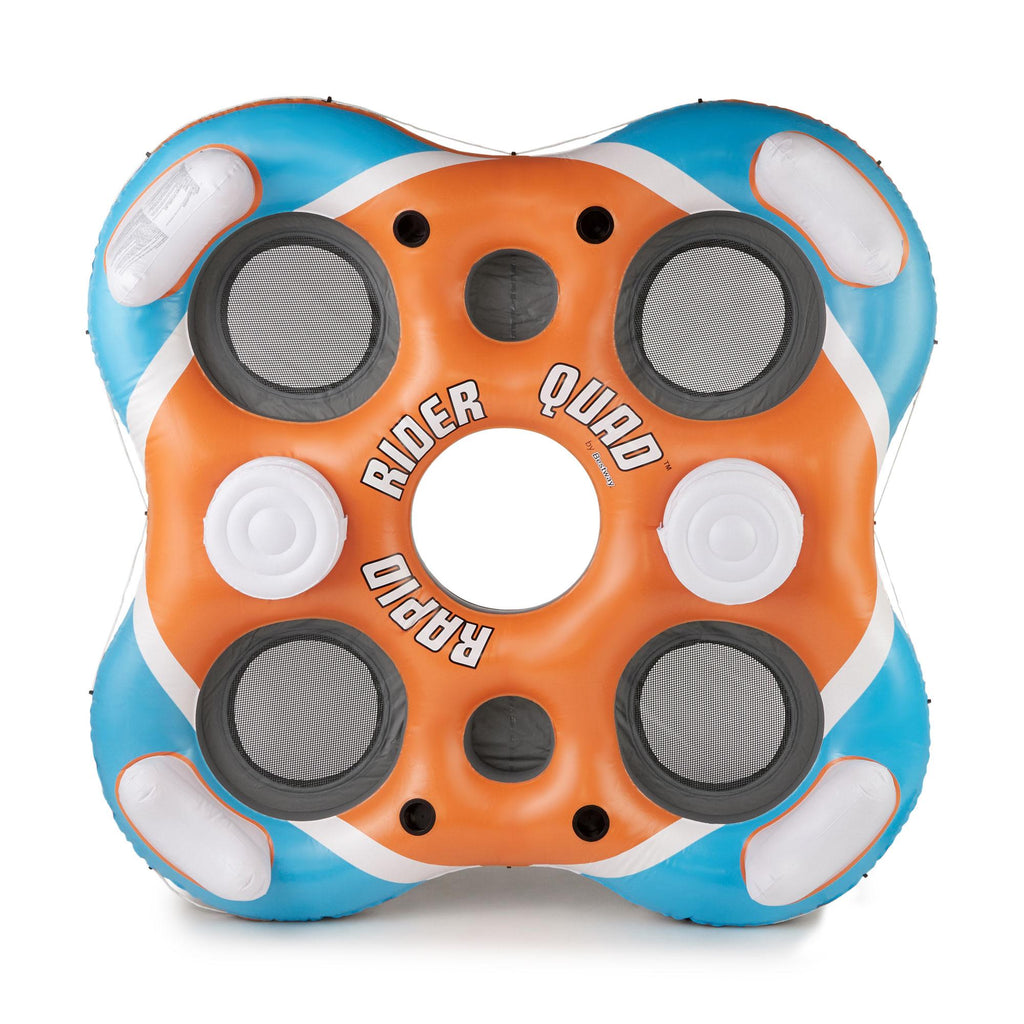 Rapid Rider Inflatable River Tube &amp; Rapid Rider 4 Person Floating Island