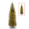 7 ft. PowerConnect Kingswood Fir Slim Artificial Christmas Tree with Dual Color LED Lights