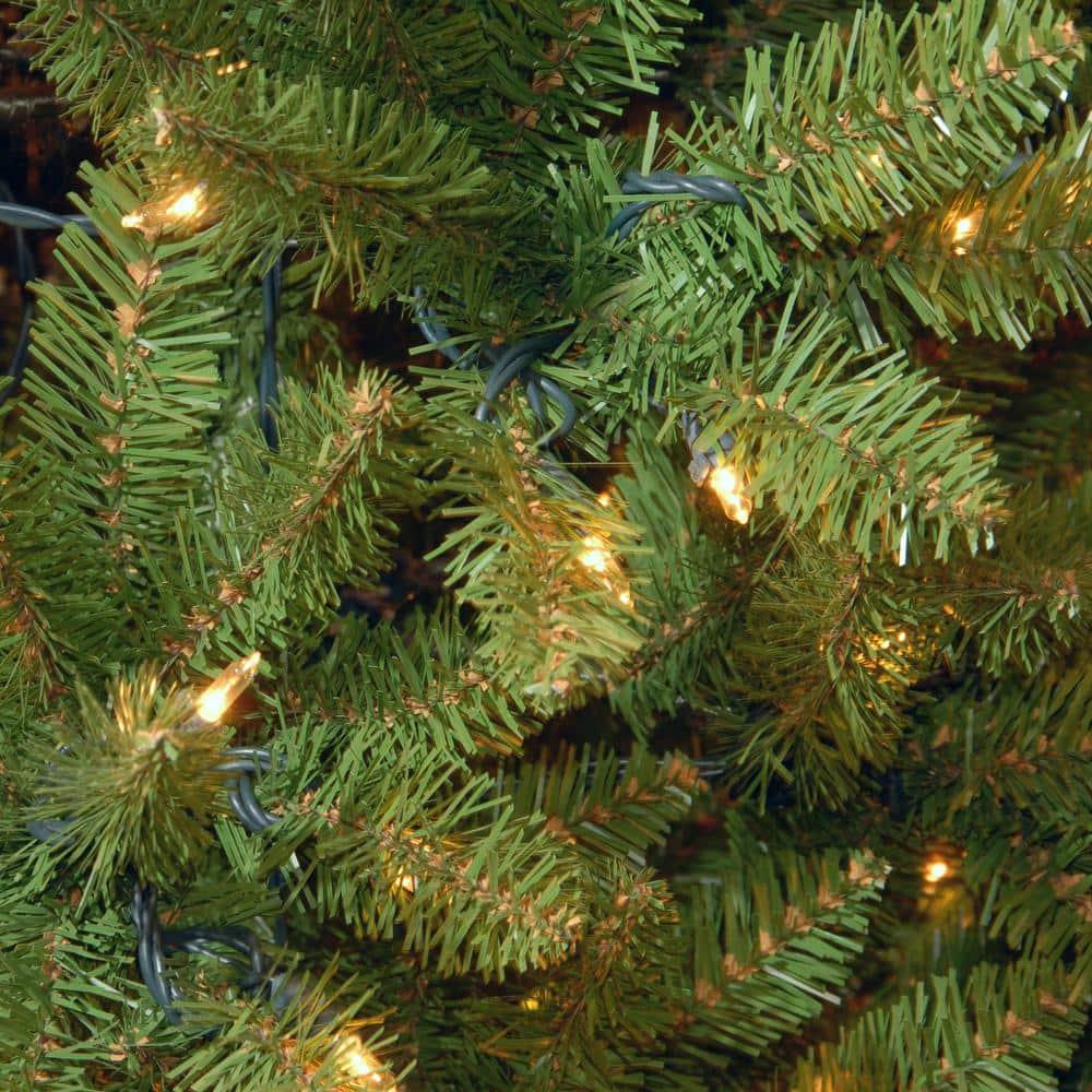 7 ft. PowerConnect Kingswood Fir Slim Artificial Christmas Tree with Dual Color LED Lights
