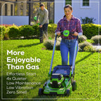60V 21” Dual-Blade Self-Propelled Lawn Mower with (2) 5.0 Ah Batteries &amp; Rapid Charger