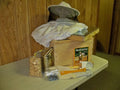 cutler supply, inc beekeeper starter kit, honey bee hive, veil, gloves, tools, smoker, book