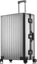 Luggage, Aluninum Hardside Suitcase With TSA Lock (Grey, 29 inch Check-In Large)