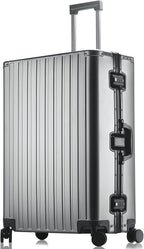 Luggage, Aluninum Hardside Suitcase With TSA Lock (Grey, 29 inch Check-In Large)
