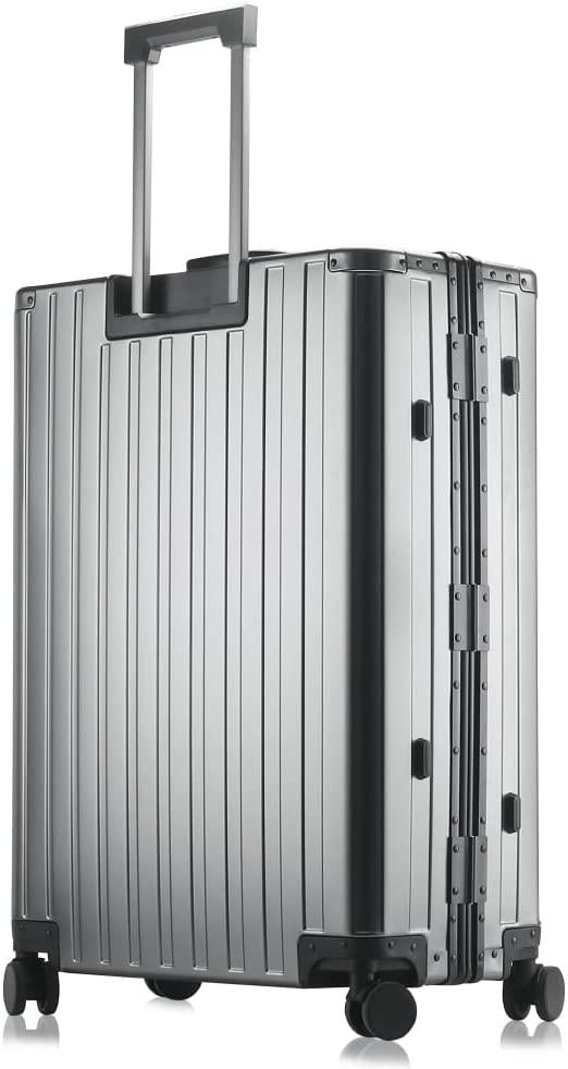 Luggage, Aluninum Hardside Suitcase With TSA Lock (Grey, 29 inch Check-In Large)