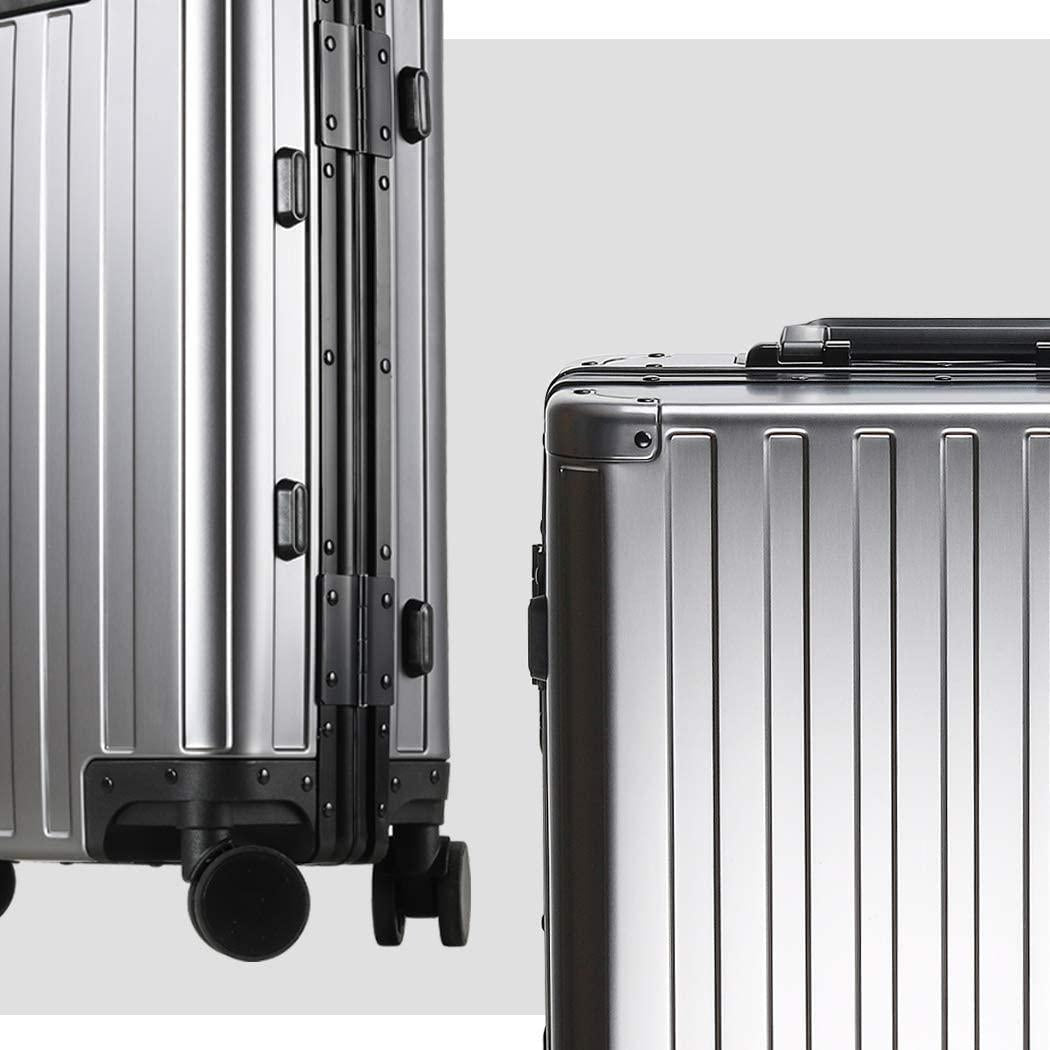 Luggage, Aluninum Hardside Suitcase With TSA Lock (Grey, 29 inch Check-In Large)