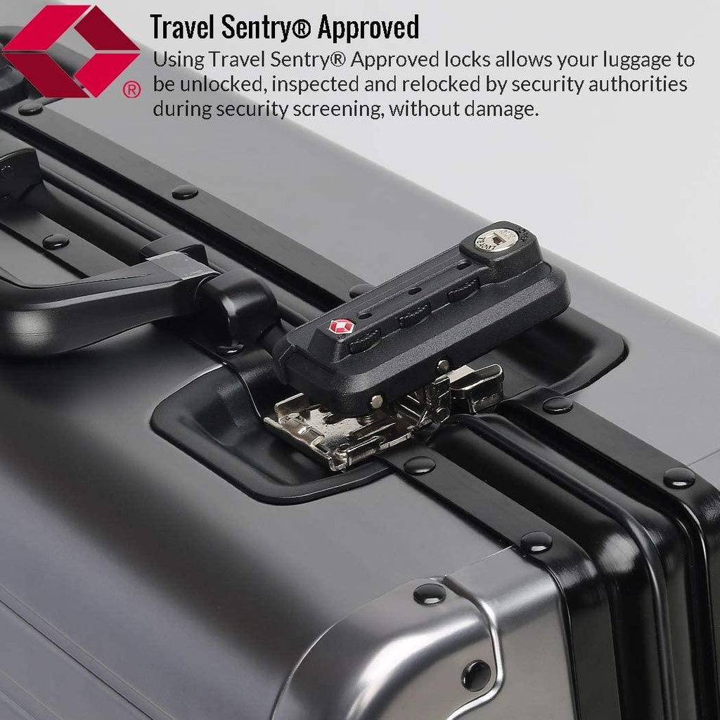 Luggage, Aluninum Hardside Suitcase With TSA Lock (Grey, 29 inch Check-In Large)