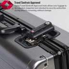 Luggage, Aluninum Hardside Suitcase With TSA Lock (Grey, 29 inch Check-In Large)