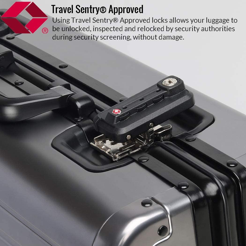 Luggage, Aluninum Hardside Suitcase With TSA Lock (Grey, 29 inch Check-In Large)