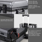 Luggage, Aluninum Hardside Suitcase With TSA Lock (Grey, 29 inch Check-In Large)