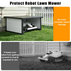 Robot Lawn Mower Garage, Weatherproof Shelter for Robotic Mower Charging Station, Durable PP Panel for Outdoor Use