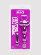 BASICS Vibrating Anal Beads 6.5 Inch, Purple