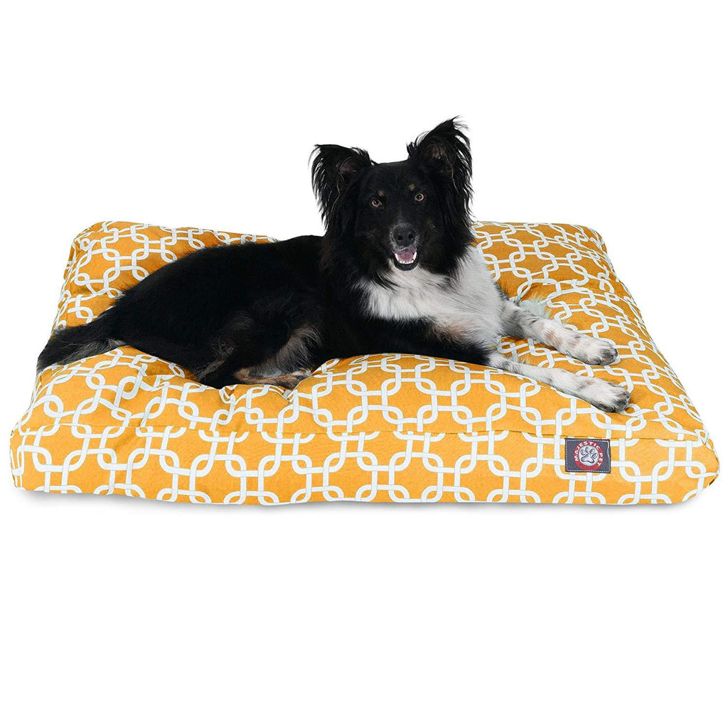 Majestic Pet Gray Links Medium Rectangle Indoor Outdoor Pet Dog Bed with Removable Washable Cover Products