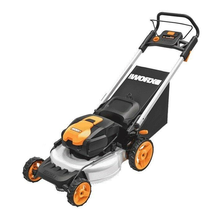 WG774 56V 20" Cordless Electric Lawn Mower with Intellicut & Mulch Plug
