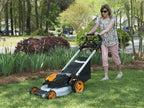 WG774 56V 20" Cordless Electric Lawn Mower with Intellicut & Mulch Plug