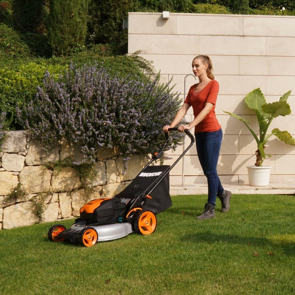 WG774 56V 20" Cordless Electric Lawn Mower with Intellicut & Mulch Plug