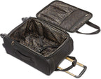 Belle Voyage Softside Luggage with Spinner Wheels, Black, 21"