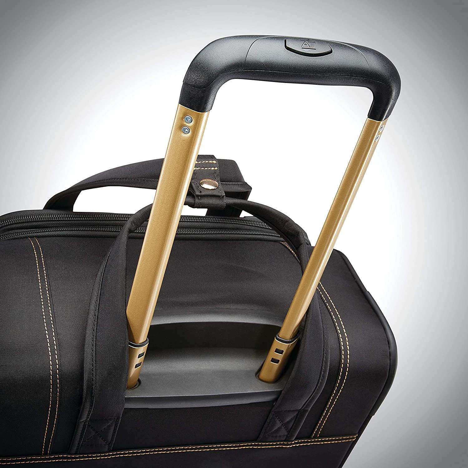 Belle Voyage Softside Luggage with Spinner Wheels, Black, 21"