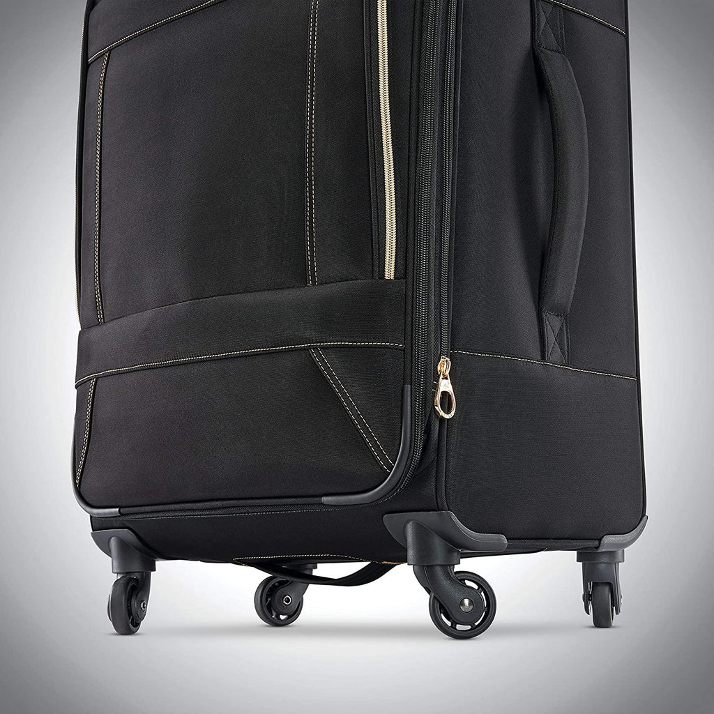 Belle Voyage Softside Luggage with Spinner Wheels, Black, 21"