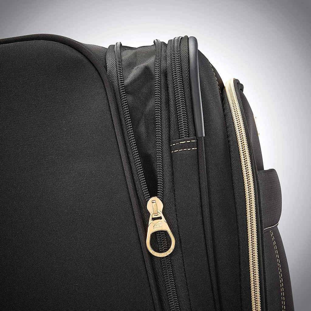 Belle Voyage Softside Luggage with Spinner Wheels, Black, 21"