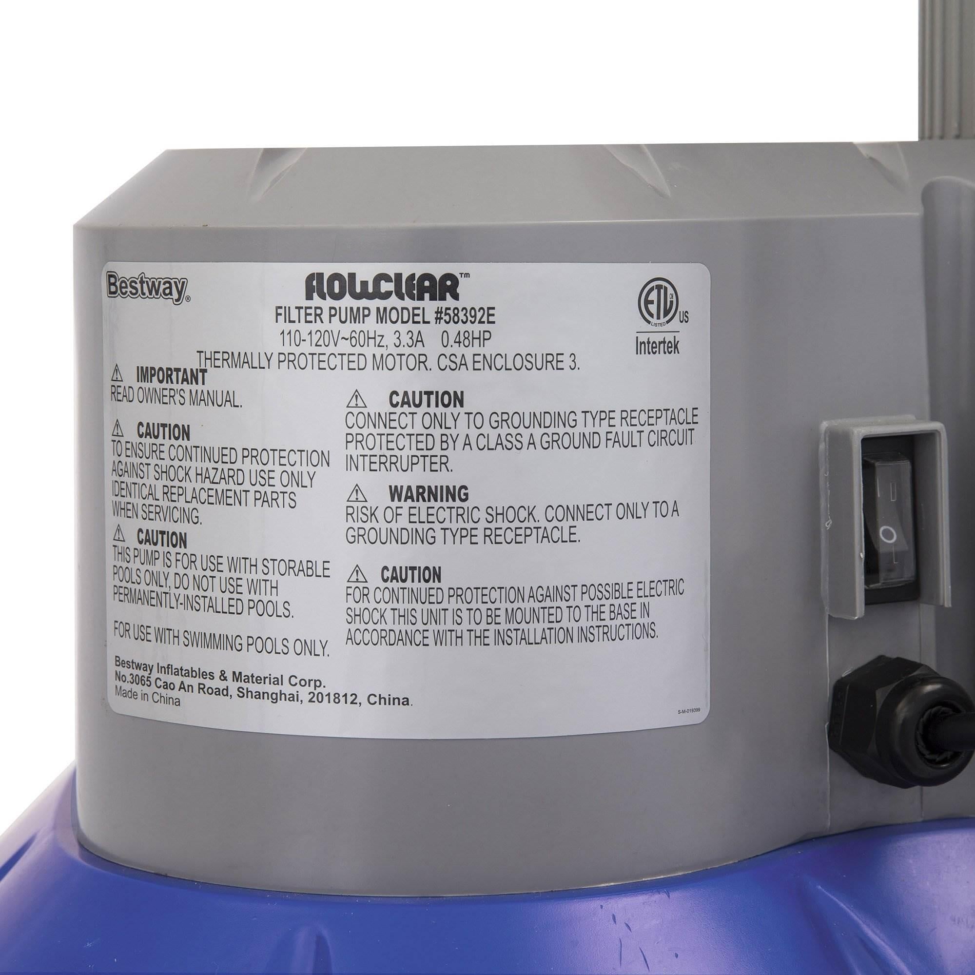 bestway pool filter replacement cartridge (12) + above ground pool filter pump