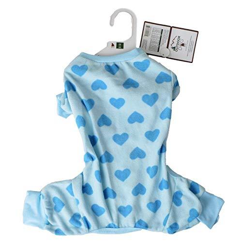 Lookin Good Heart Fce Dog Pajamas - Blue (20 Pack)