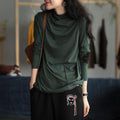 knitted cotton t-shirt autumn