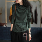 knitted cotton t-shirt autumn