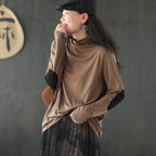 knitted cotton t-shirt autumn