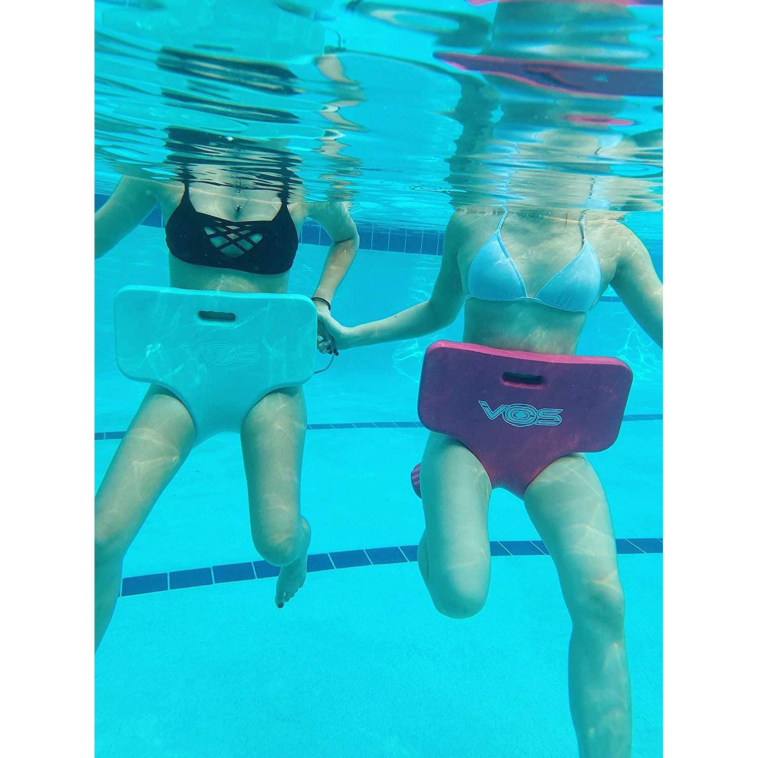 Vos Oasis Water Saddle Swimming Pool Float Lounge Seat for Adults &amp; Kids, Made with UV Resistant Foam for Floating, Deep